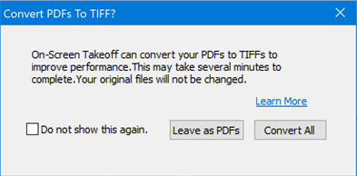 Prompt to convert to PDF